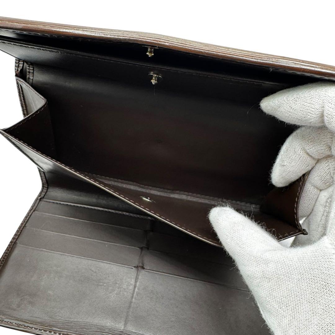 S級極美品✨LOUIS VUITTON エピ トレゾール ブラウン 三つ折り