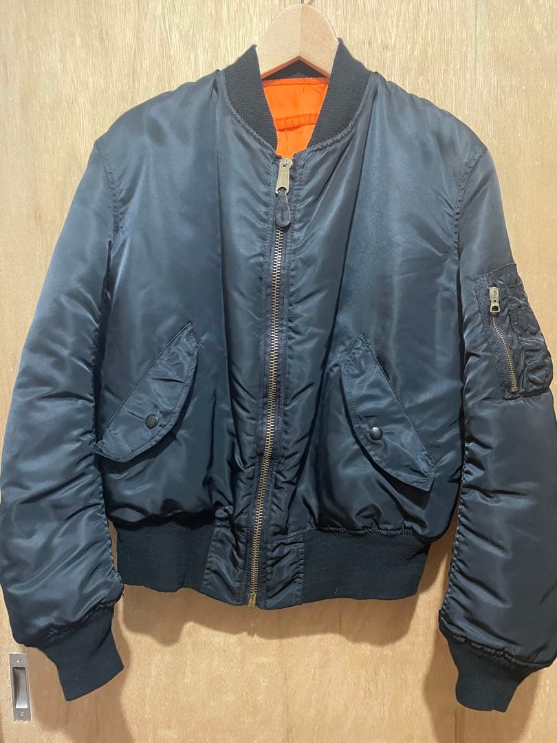 アルファ　MA-1 ＵＳＡ製 ユーズド　IDEAL 80s 90s