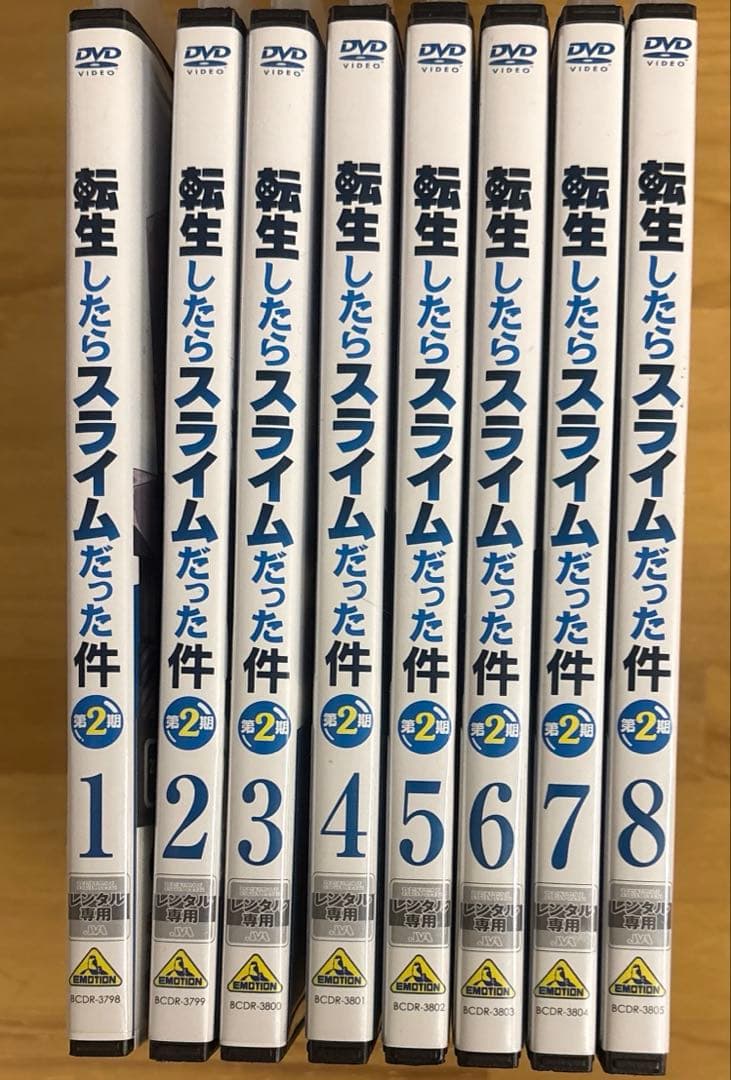 【全巻セット】転生したらスライムだった件　第2期　全8巻　DVD