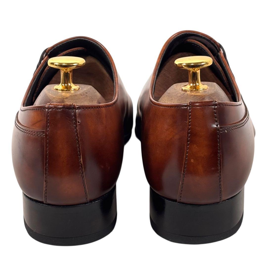 リーガル 25 レザー サイドレースアップ ビジネス スクエアトゥ ブラウン