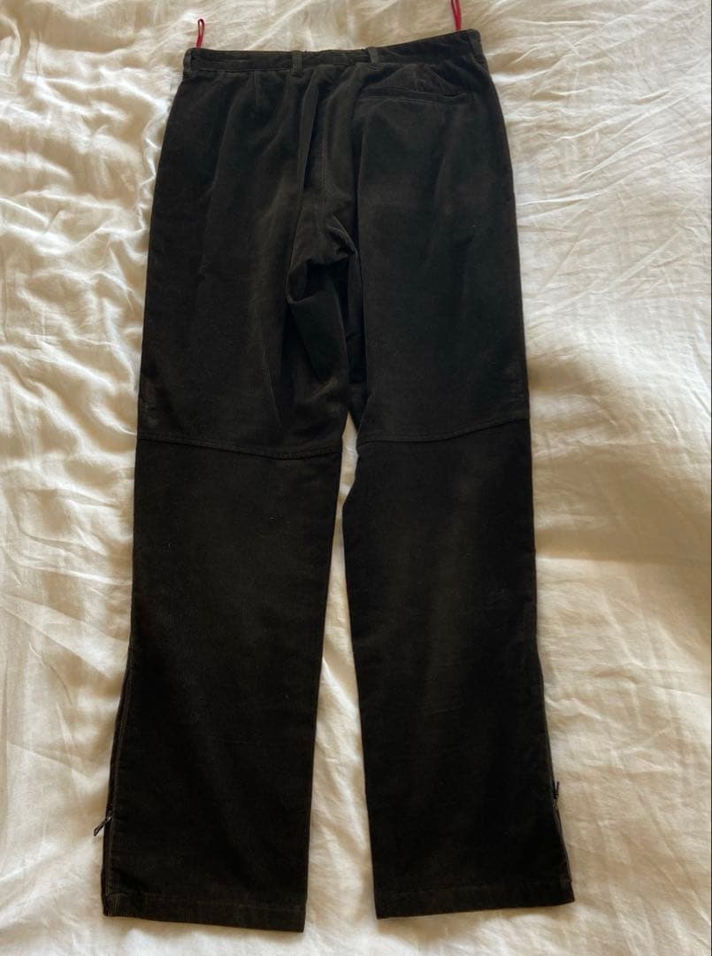 90s 00s プラダ スポーツ コーデュロイ ダークブラウン パンツ 48