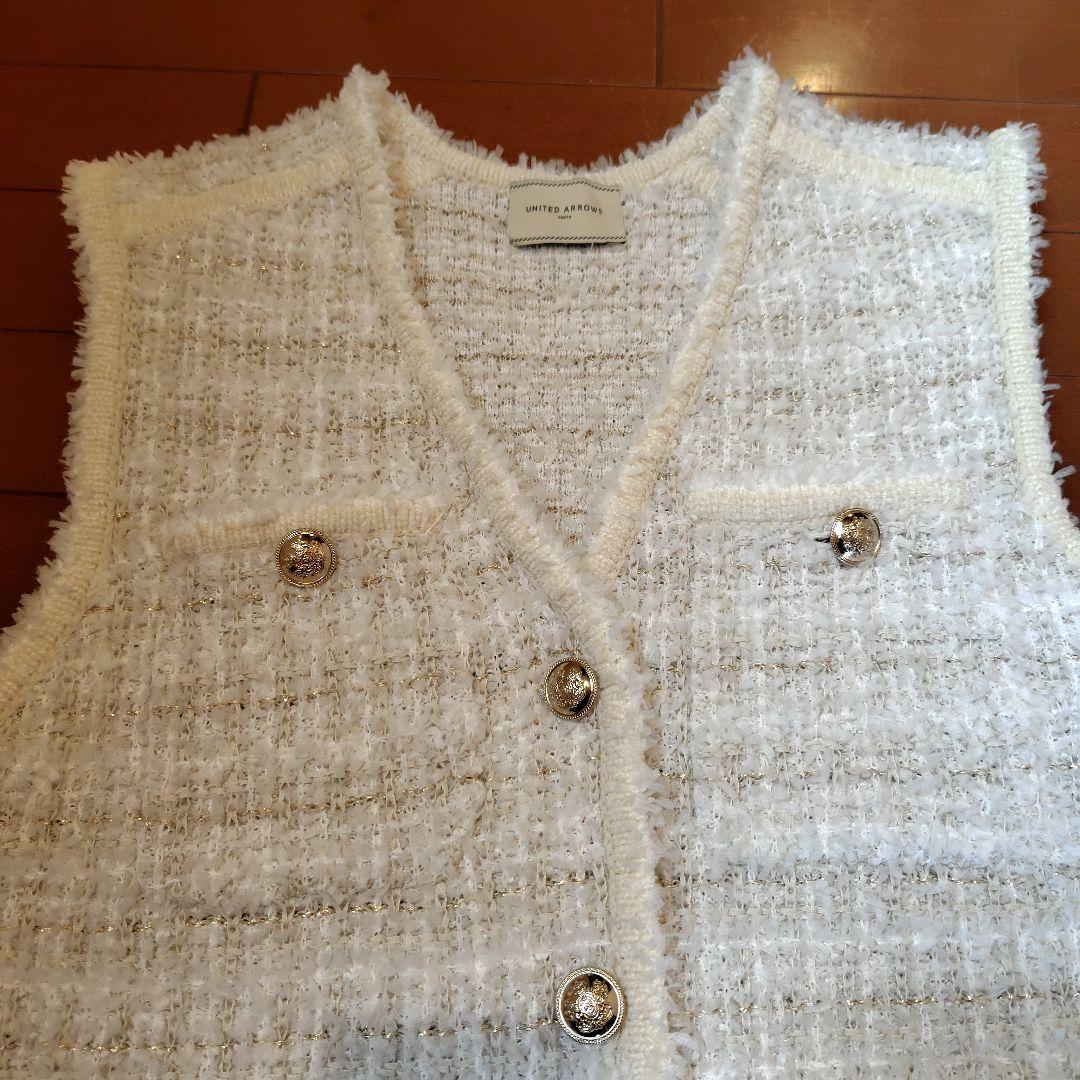 UNITED ARROWSツィードモールパイピングベスト