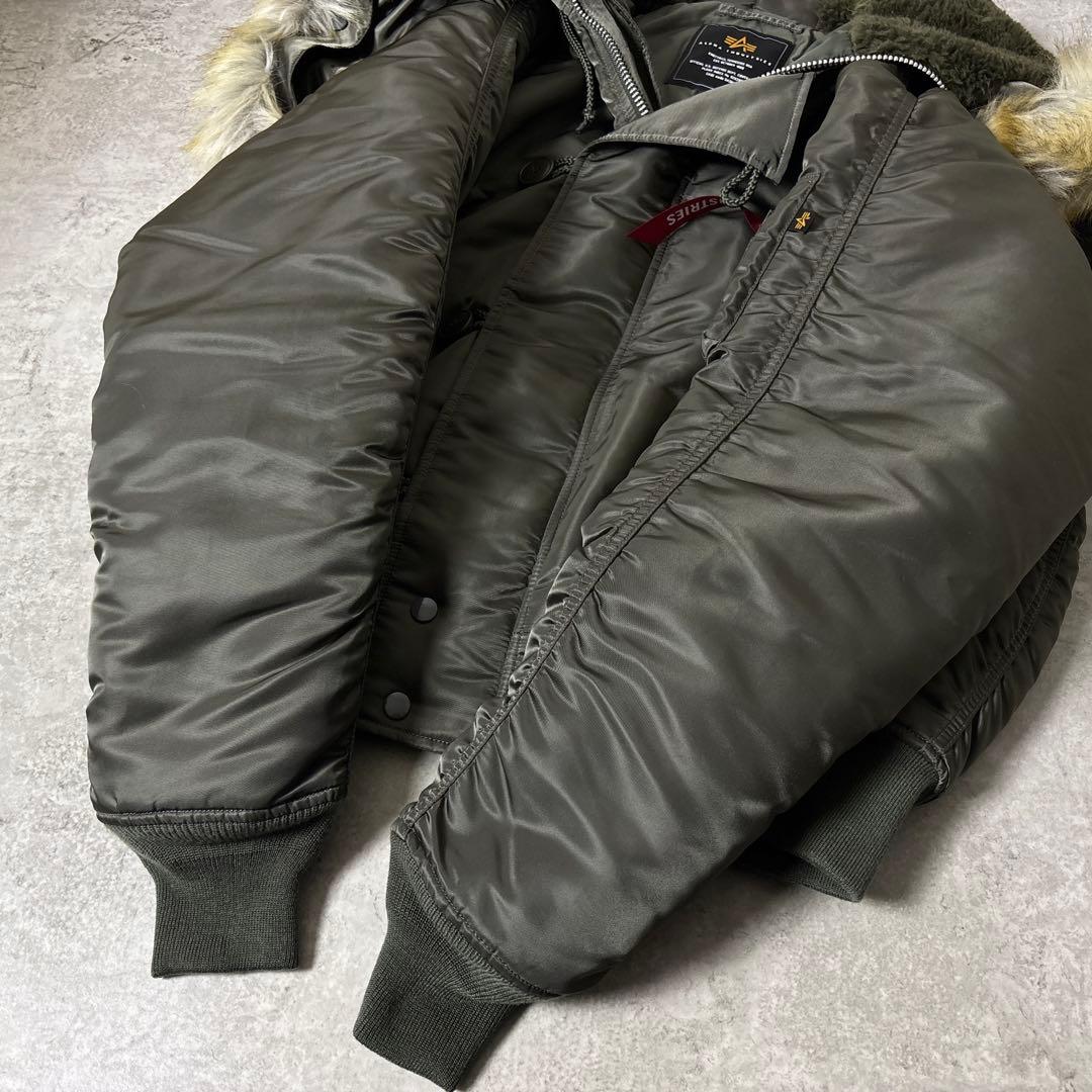 極美品■ALPHA INDUSTREIS【L】N-2B フライトジャケット 短丈