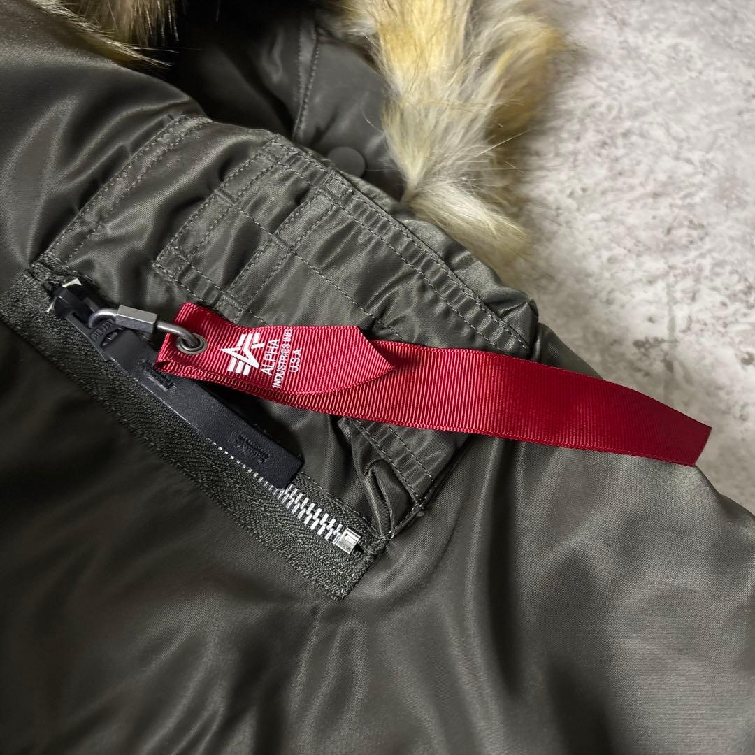 極美品■ALPHA INDUSTREIS【L】N-2B フライトジャケット 短丈