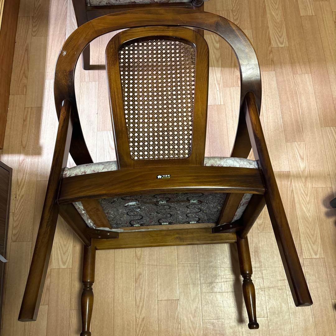 【美品】 昭和 レトロ 家具 カリモク karimoku 椅子 イス チェア ②
