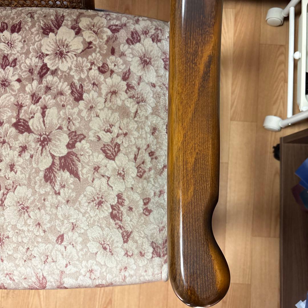 【美品】 昭和 レトロ 家具 カリモク karimoku 椅子 イス チェア ②