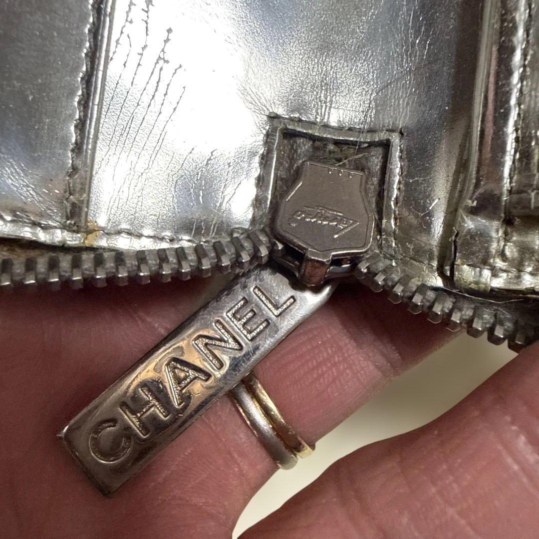 CHANEL マイクロチョコバー メタリック 長財布 希少！