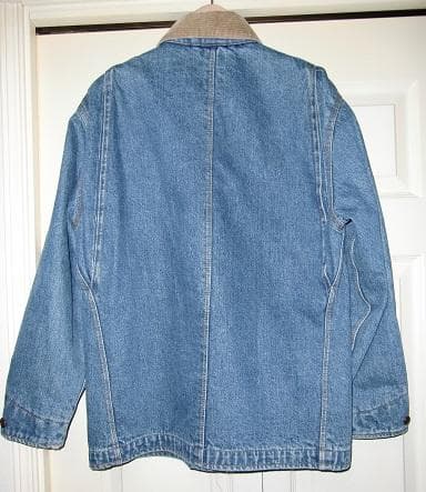 90s　ラルフローレン　襟コーデュロ　内側ネイティブ　デニムカバーオール