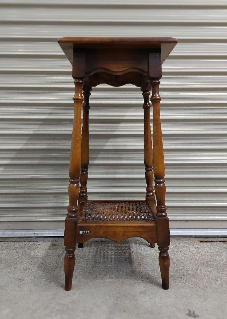 オールドカリモク アンティーク コロニアル 花台 電話台 飾り台 サイドテーブル