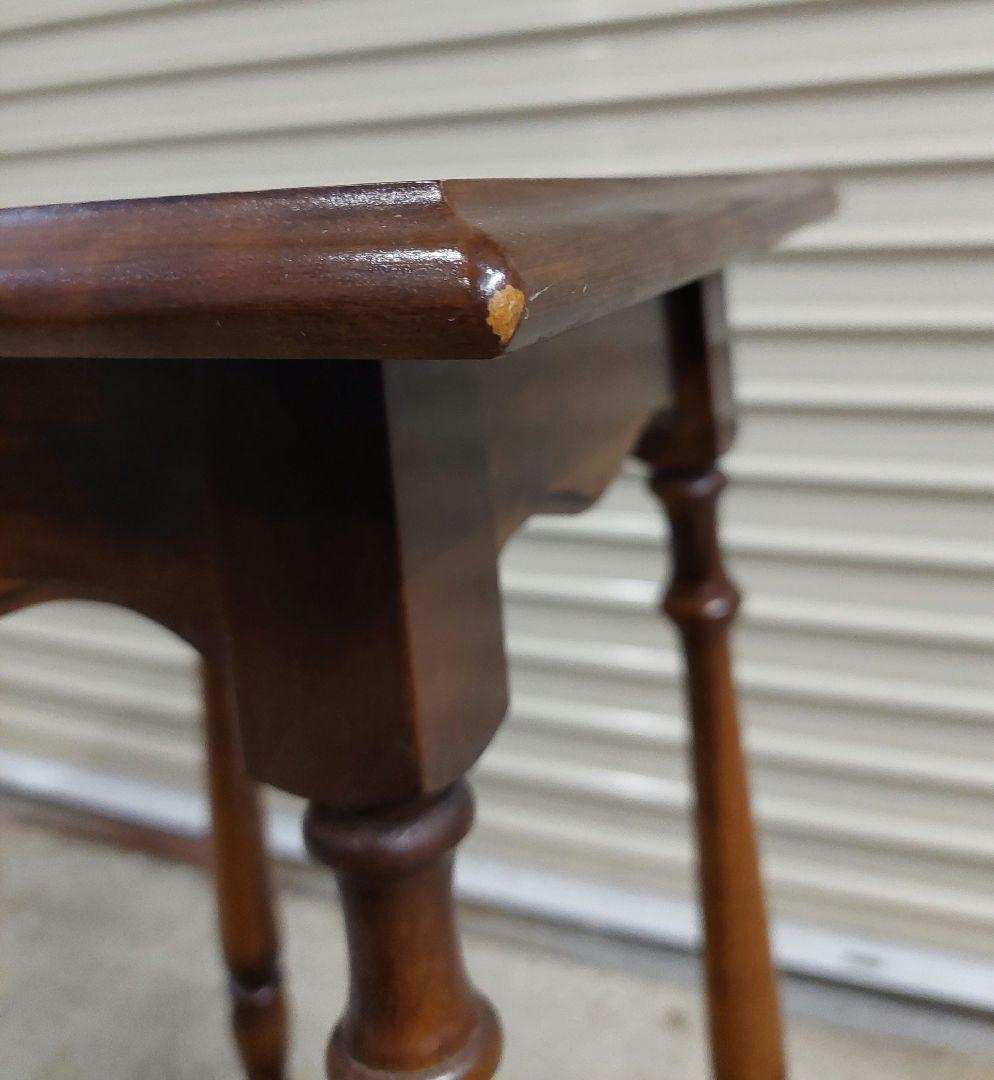 オールドカリモク アンティーク コロニアル 花台 電話台 飾り台 サイドテーブル