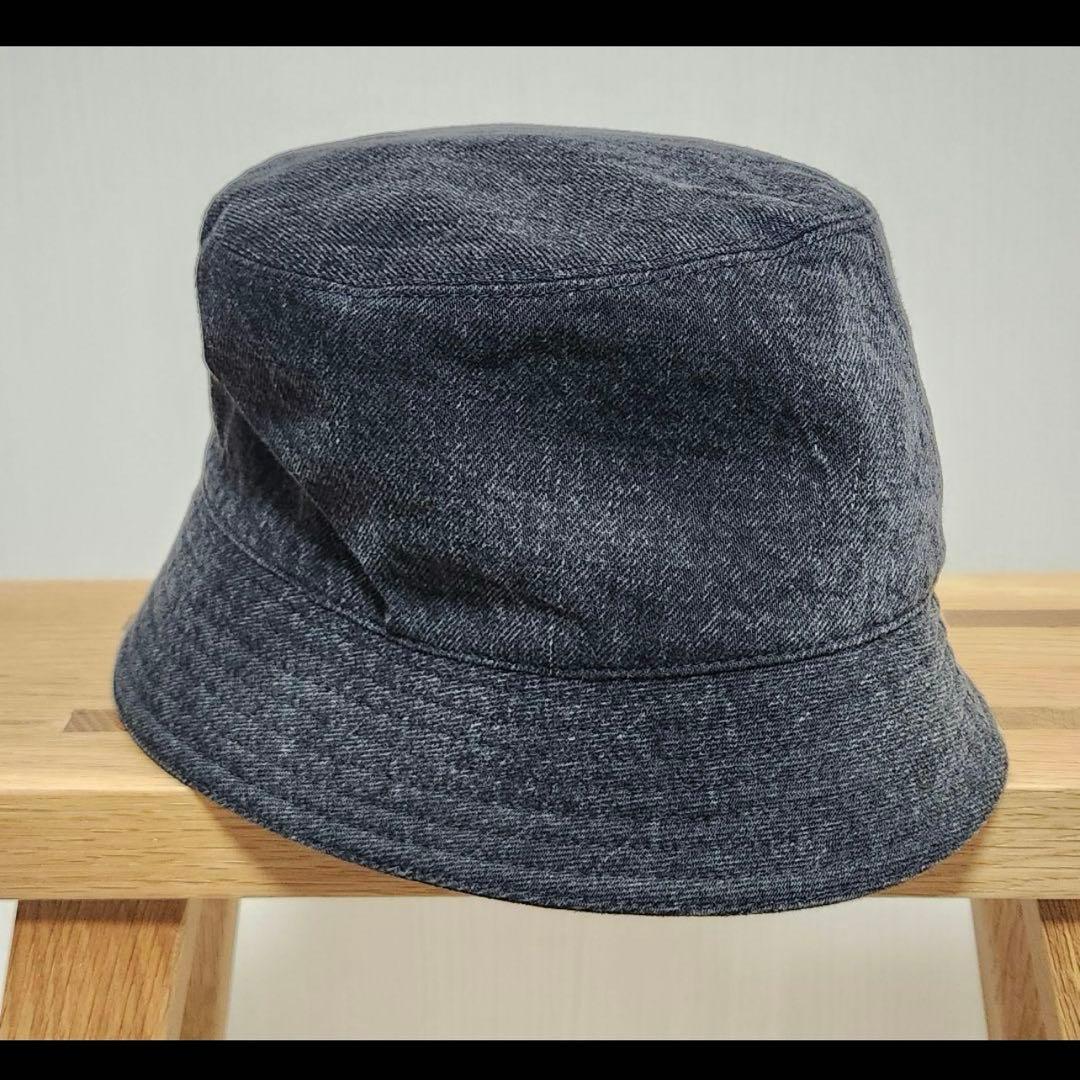 【美品】PRADA トライアングルロゴ ウォッシュドデニムバケットハット M