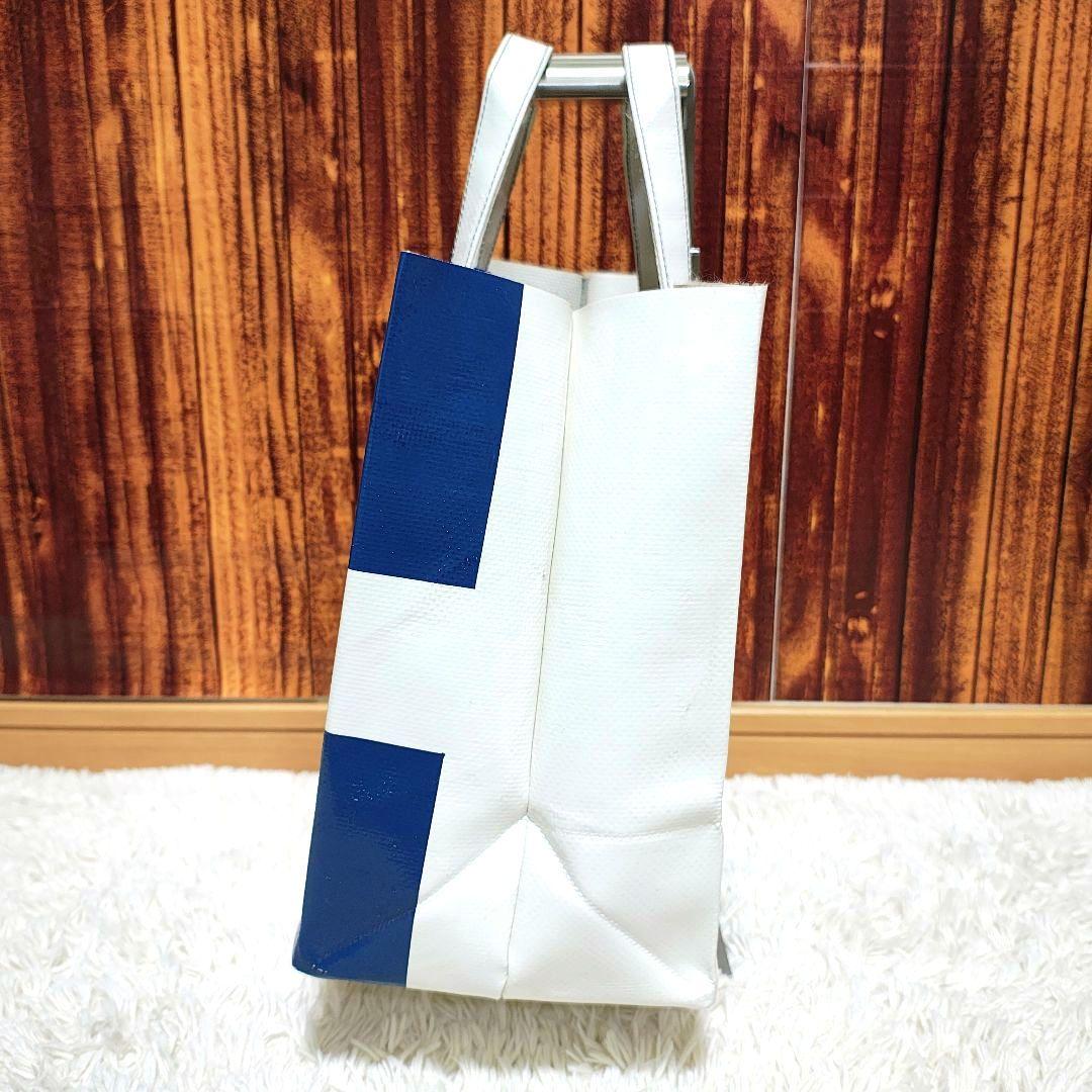 【IDタグ付】FREITAG SONNY ショートトート ブルー ホワイト