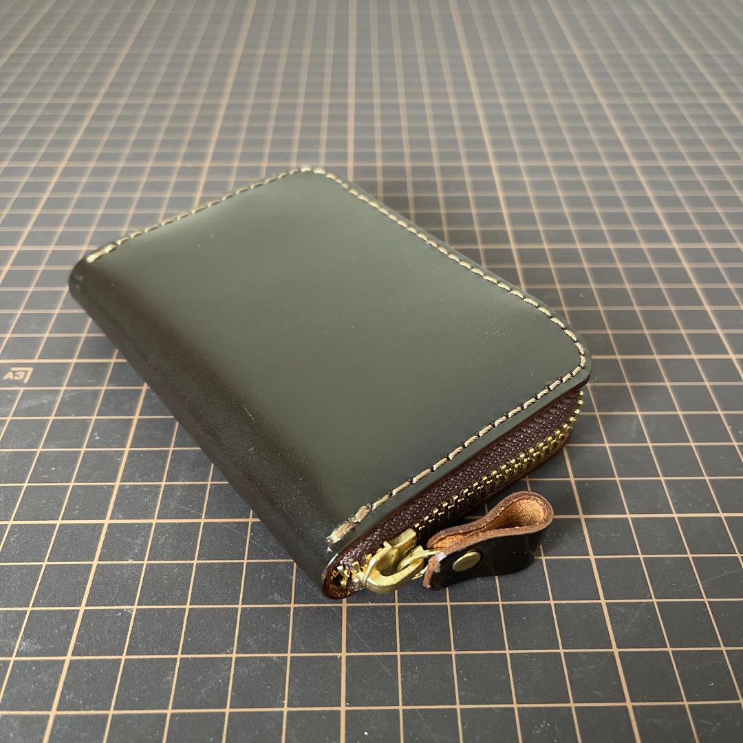 organオルガンフルジップミニ財布GS-75限定ブライドルレザー茶