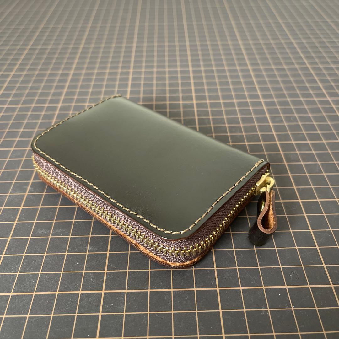 organオルガンフルジップミニ財布GS-75限定ブライドルレザー茶