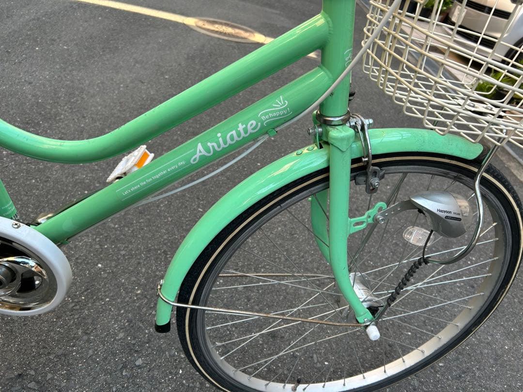 ミントグリーン ジュニアシティサイクル 24インチ