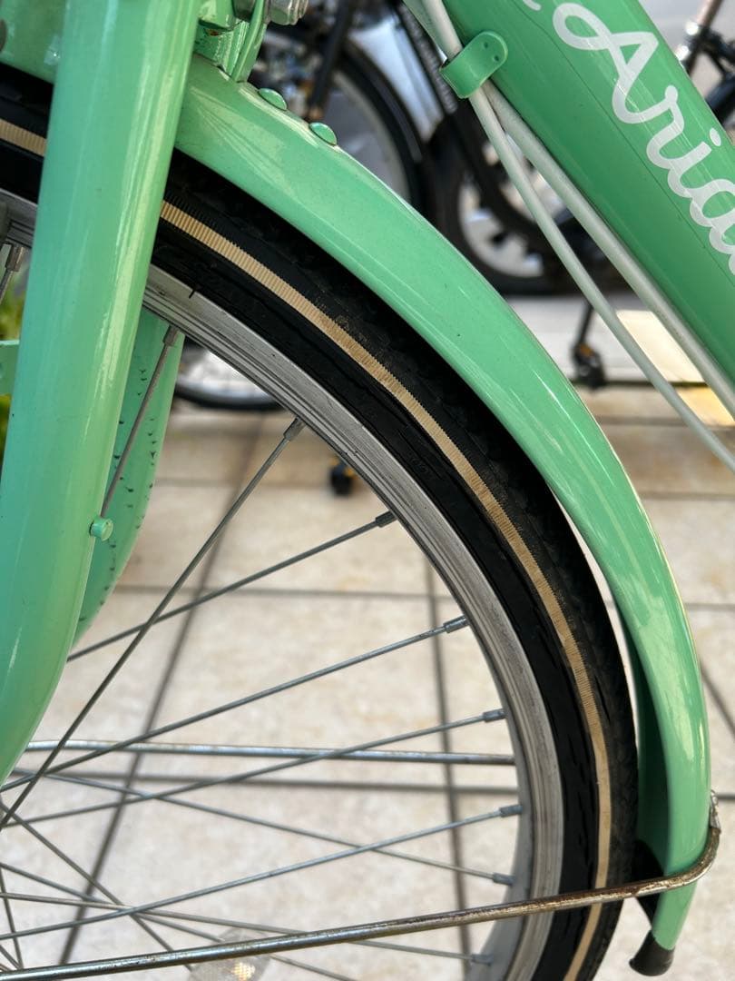 ミントグリーン ジュニアシティサイクル 24インチ