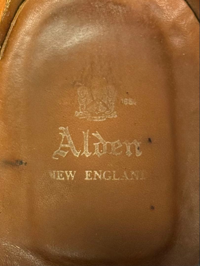 オールデン　コードバン　9741　ウイングチップ　8.5E　黒　トレモントラスト