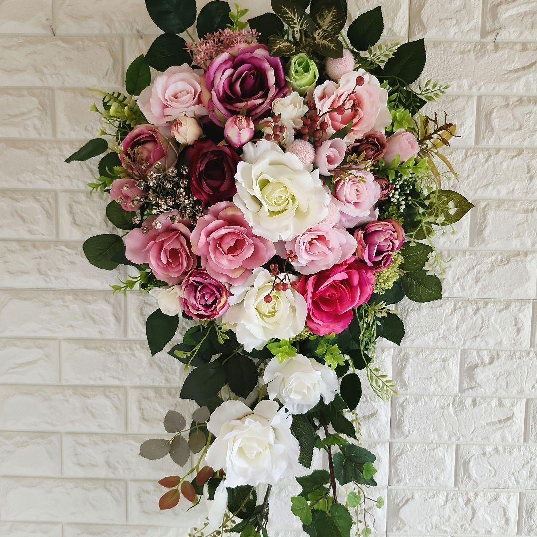 フラワーリース(オールシーズン。超特大サイズ55)