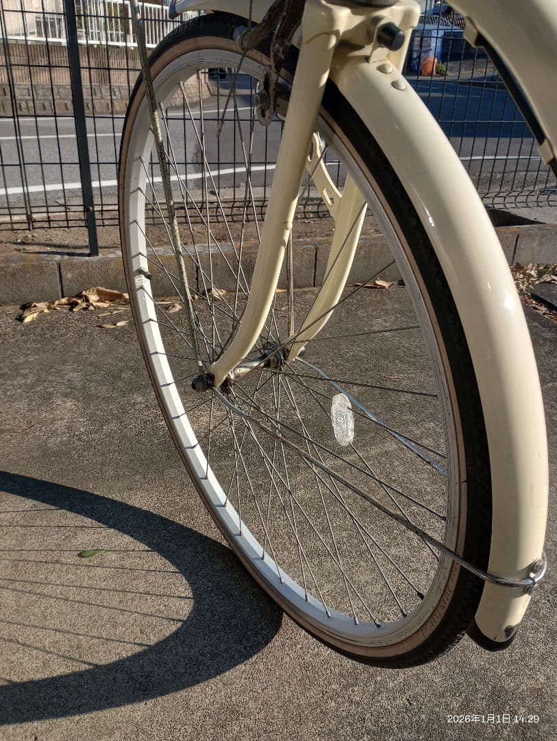 【引き渡し限定】asahi 27インチ自転車　ギア無し