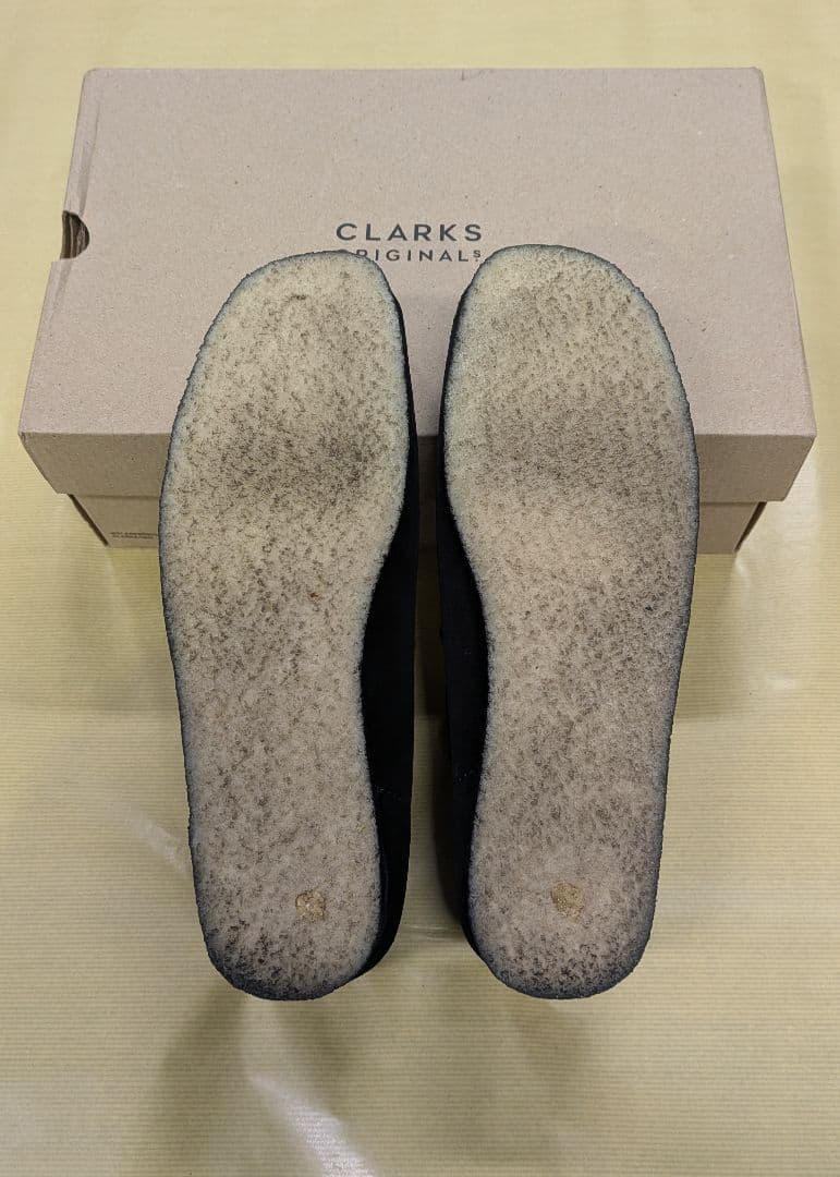 Clarks ワラビー ブラック スエード 42