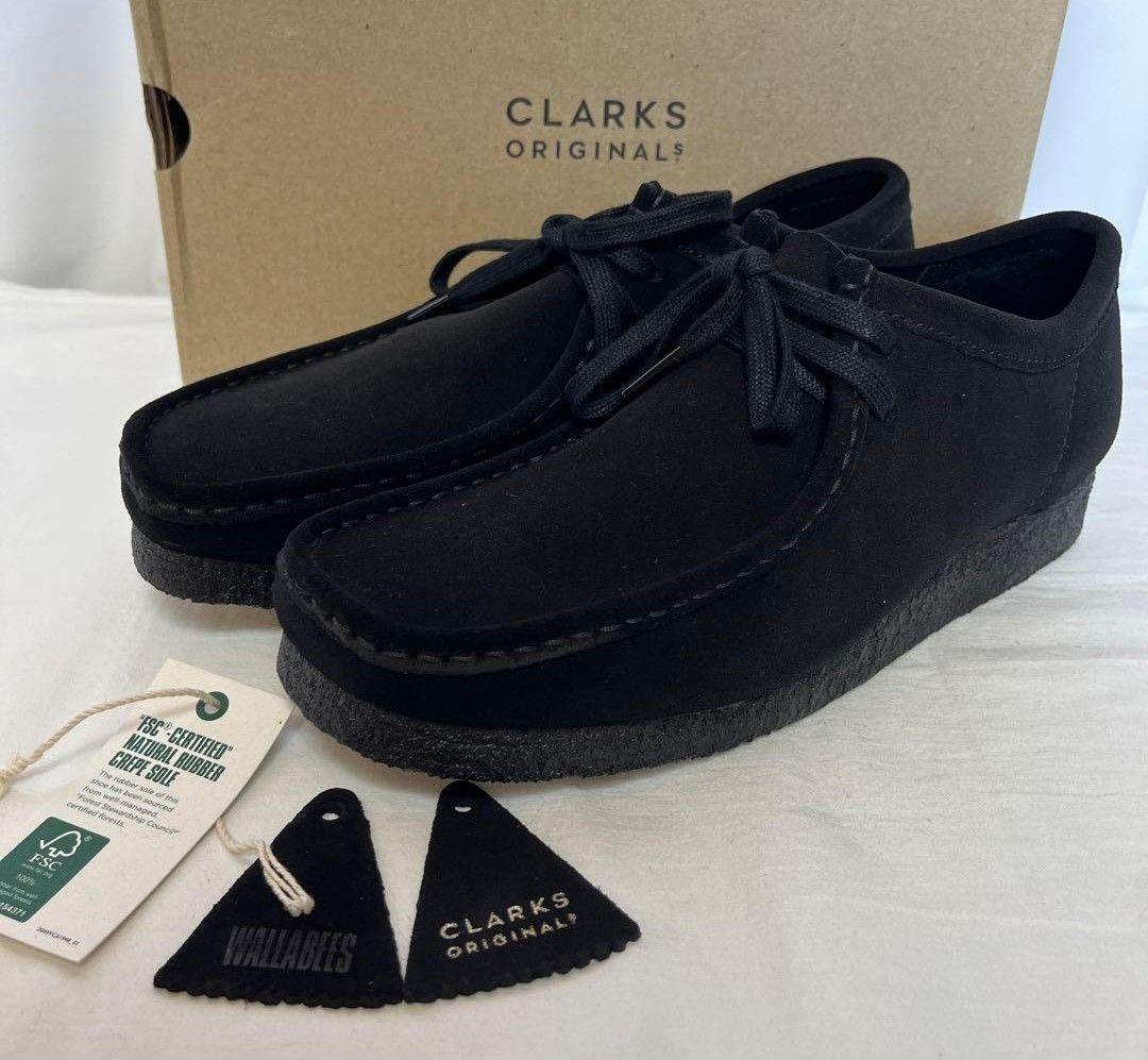 Clarks ワラビー ブラック スエード 42