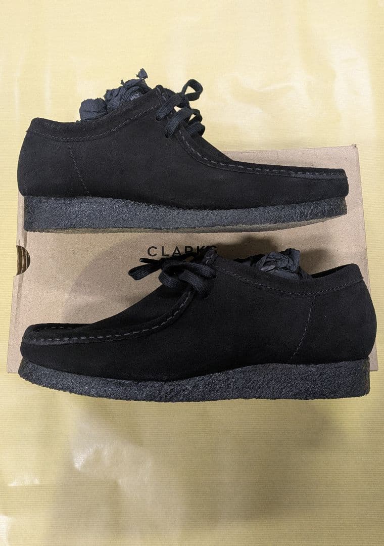 Clarks ワラビー ブラック スエード 42