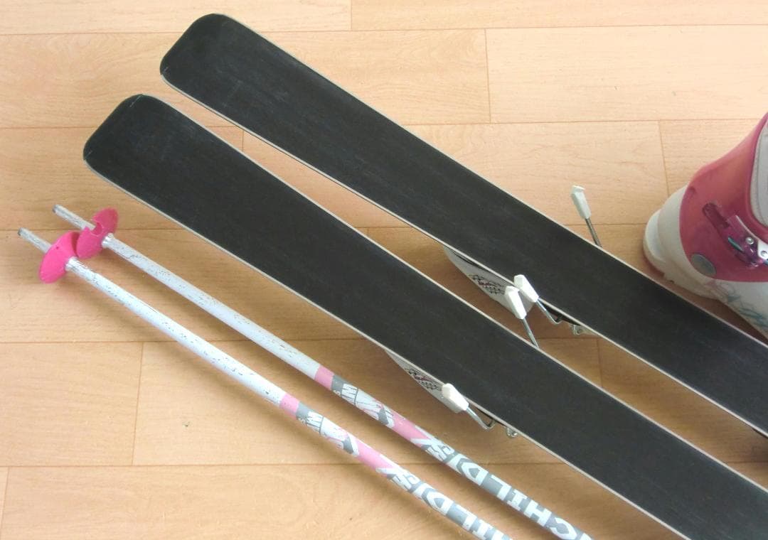 ■■送料無料■SLQ＋Hart■子供用スキーセット■板120靴22■WAX済■■