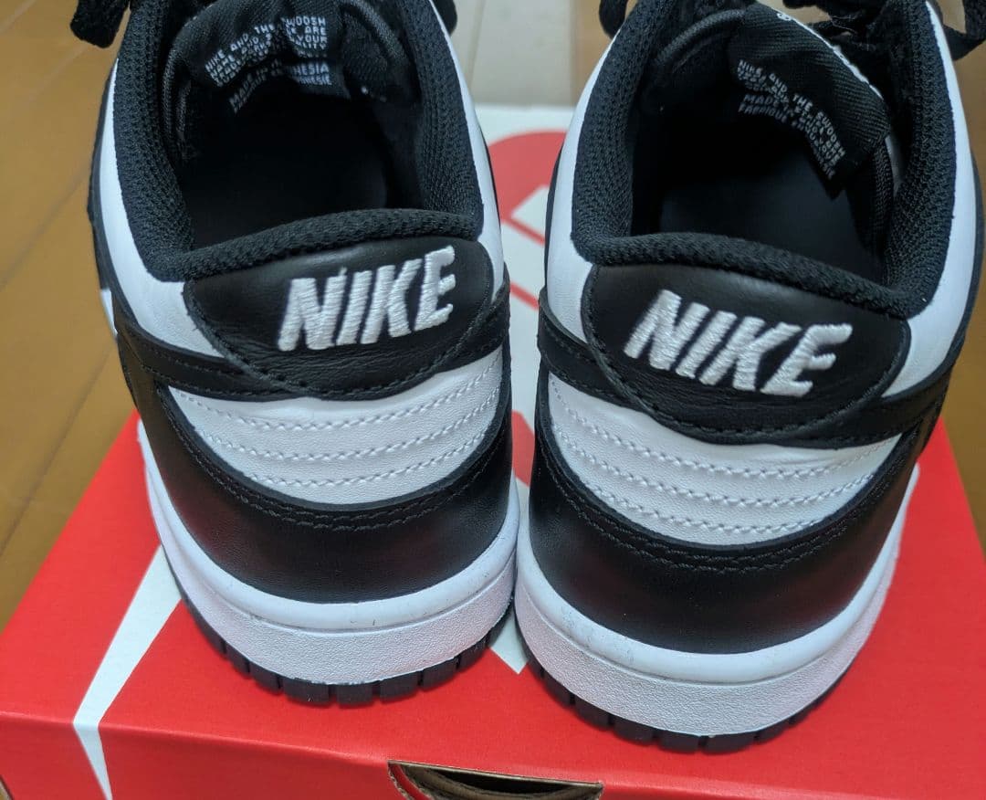 【新品未使用】NIKE　ナイキ　 ダンクロー パンダ 白黒　24cm