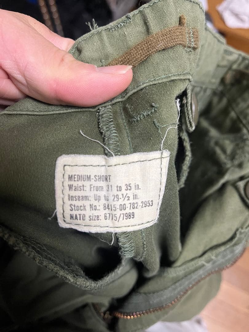 70sレアサイズ！米軍M65 フィールドカーゴパンツ　M-Sサイズ ヴィンテージ