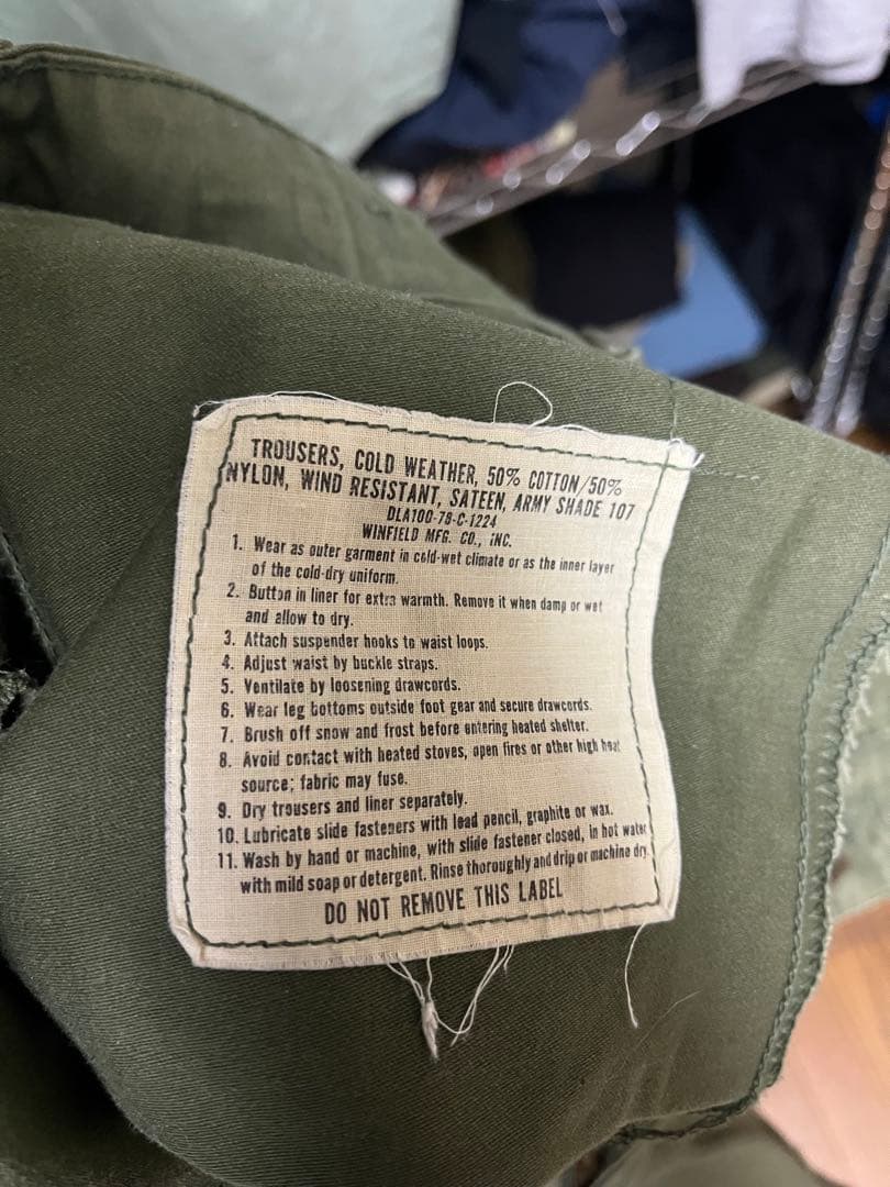 70sレアサイズ！米軍M65 フィールドカーゴパンツ　M-Sサイズ ヴィンテージ