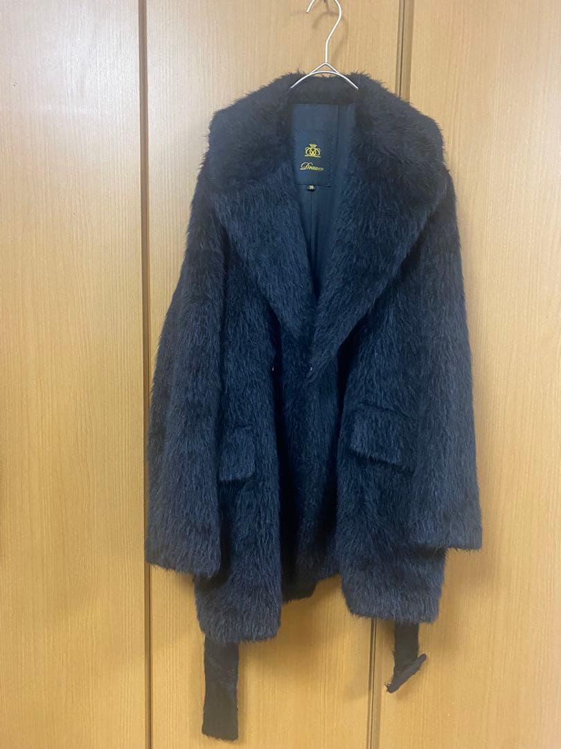 Drawer シャギー　ベルテッド　アルパカ　ケヌキ　Pコート　ブラミンク