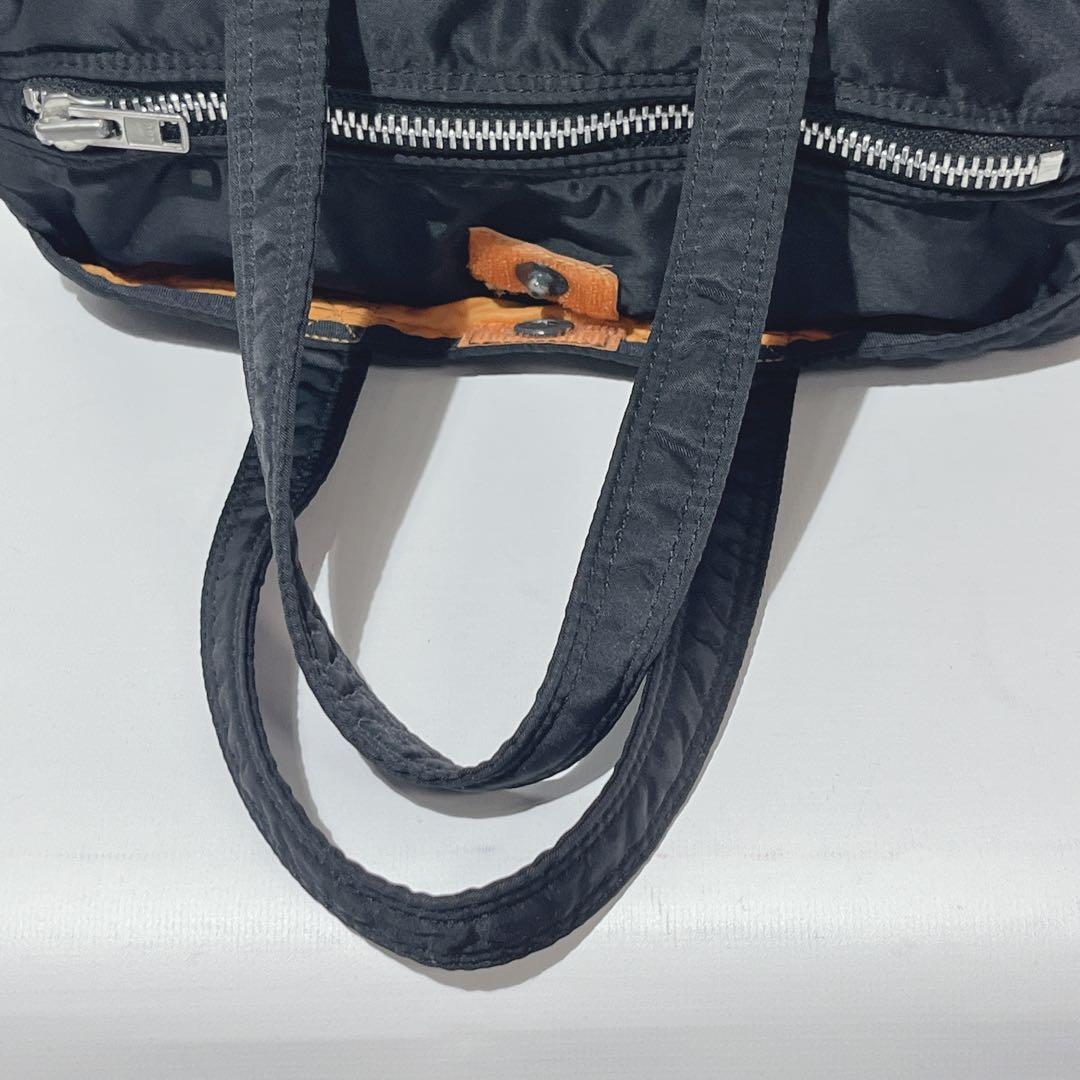 美品 ポーター タンカー ミニボストン S ドラムバッグ ロール ダッフル 黒
