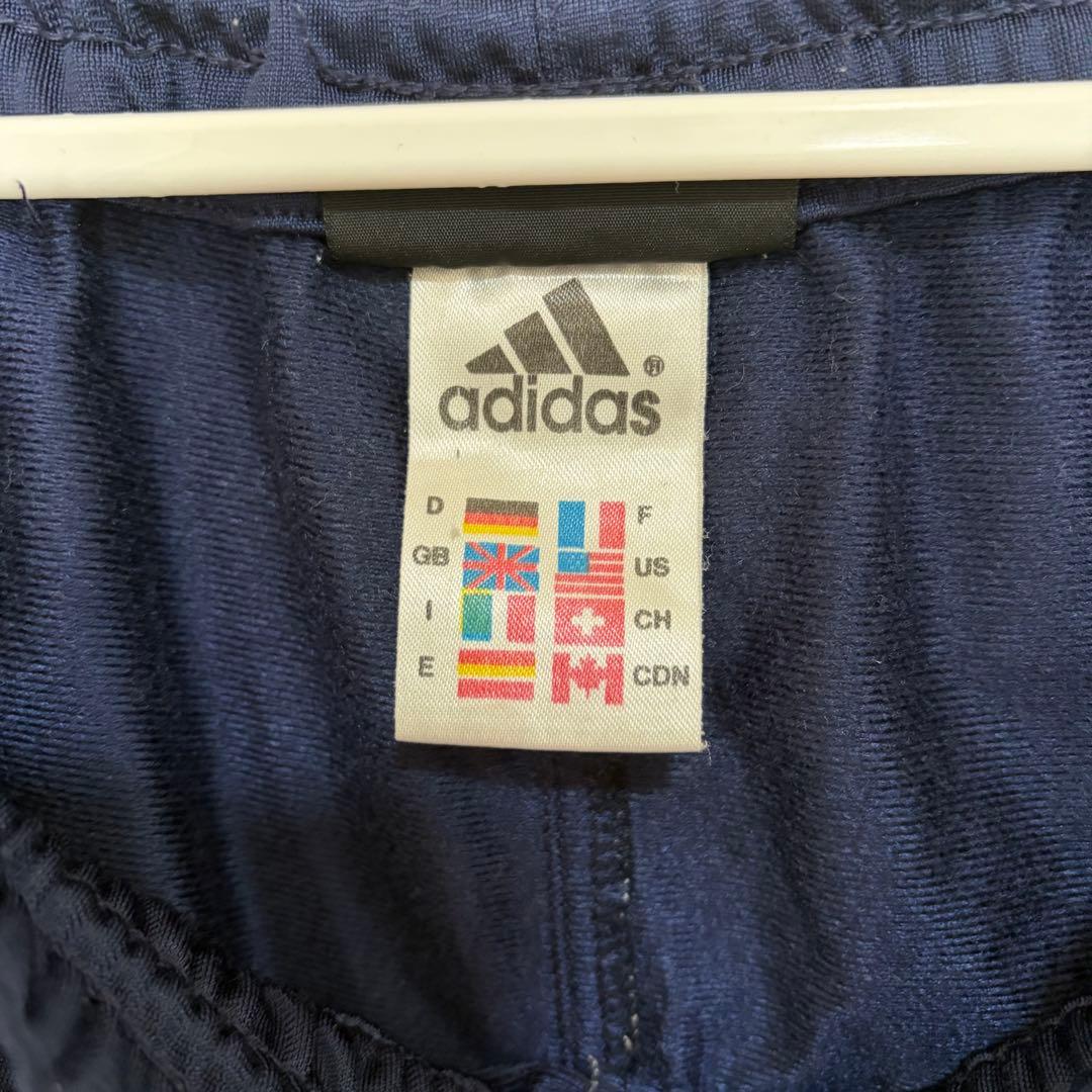 adidas トラックパンツ ジャージパンツ ネイビー ブルー