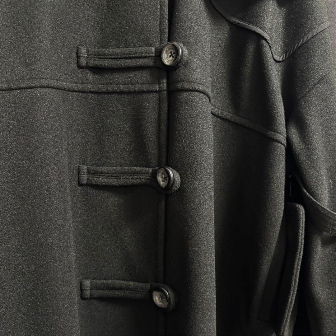 willfullyウィルフリー ポンチョコート ブラック フード　ベルト付き