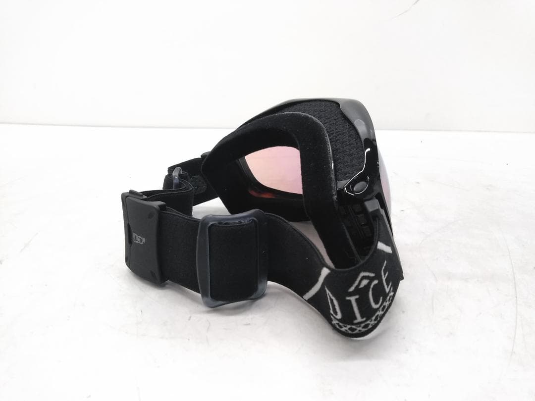 DICE ダイス スノーゴーグル ケース付 ミラーレンズ ウィンタースポーツ●