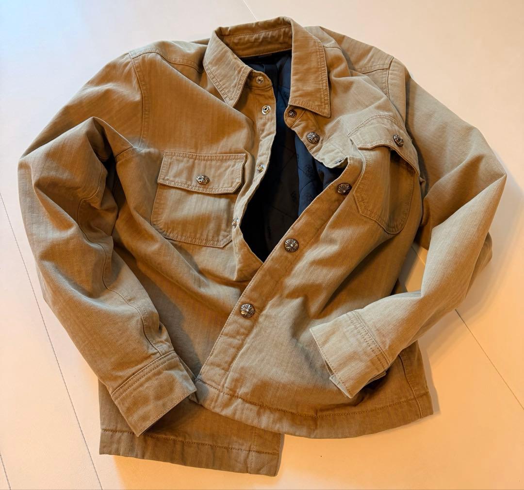 CHROME HEARTS（クロムハーツ）ワークドック シャツ ベージュ