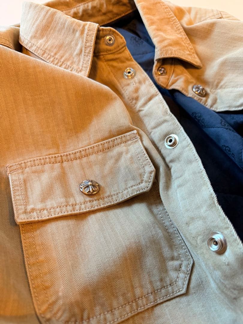 CHROME HEARTS（クロムハーツ）ワークドック シャツ ベージュ