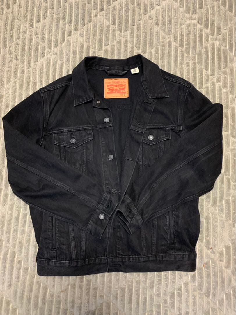 LEVI'S ブラック デニムジャケット Lサイズ
