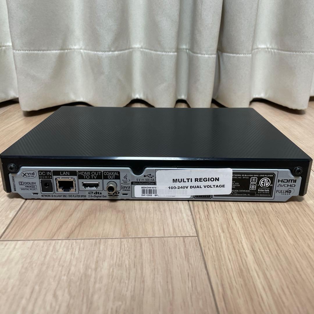 LG DVD ブルーレイ プレイヤー リージョンフリー BP550