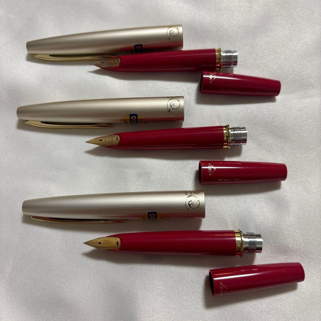 [本日最終日] PILOT '70s新品 万年筆 18K スクリプト3本セット