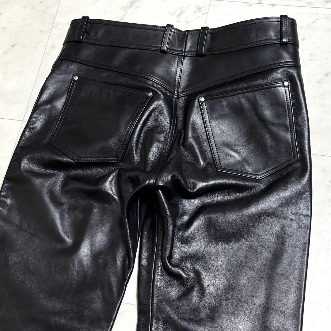 美品 【希少サイズW36】 HARLEY DAVIDSON カウレザーパンツ