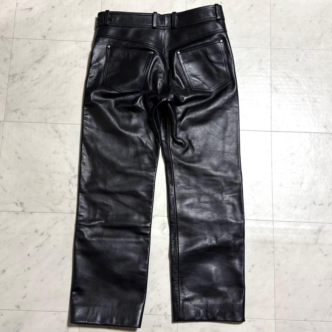 美品 【希少サイズW36】 HARLEY DAVIDSON カウレザーパンツ