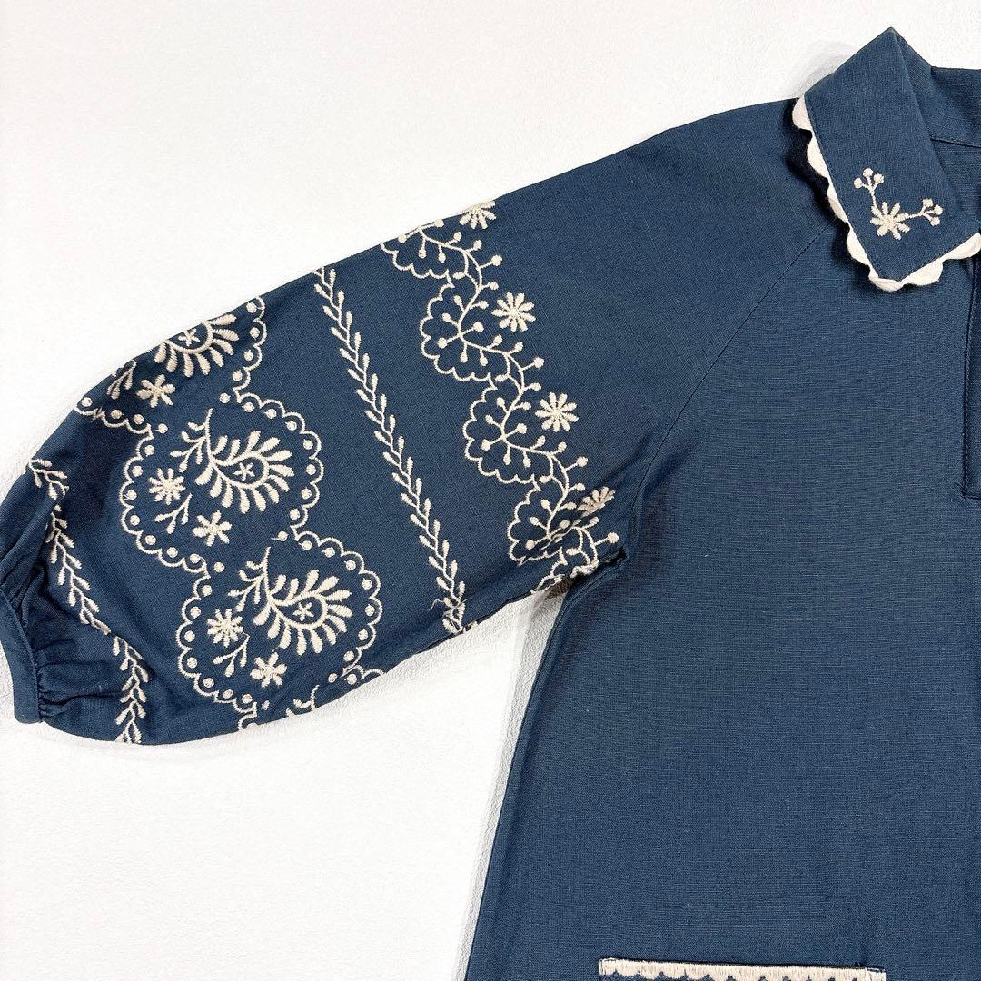 apolina アポリナ Samira dress 刺繍 ワンピース　5-7Y