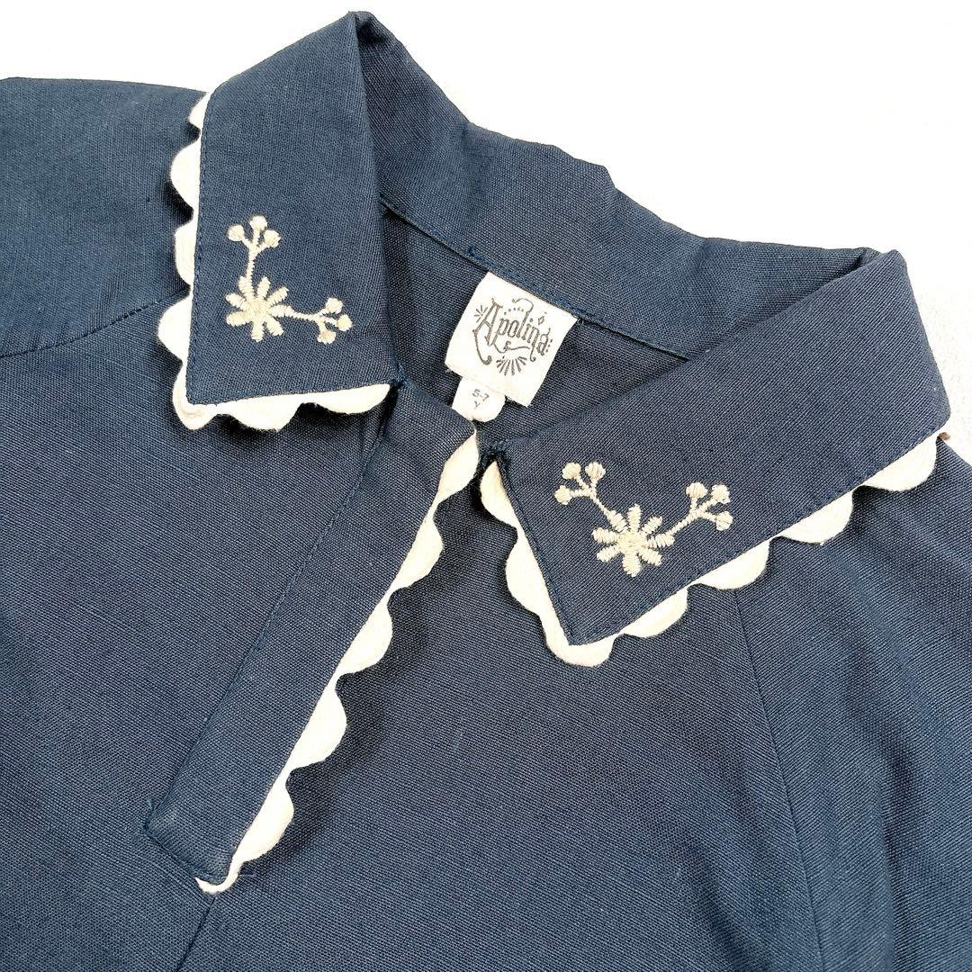 apolina アポリナ Samira dress 刺繍 ワンピース　5-7Y