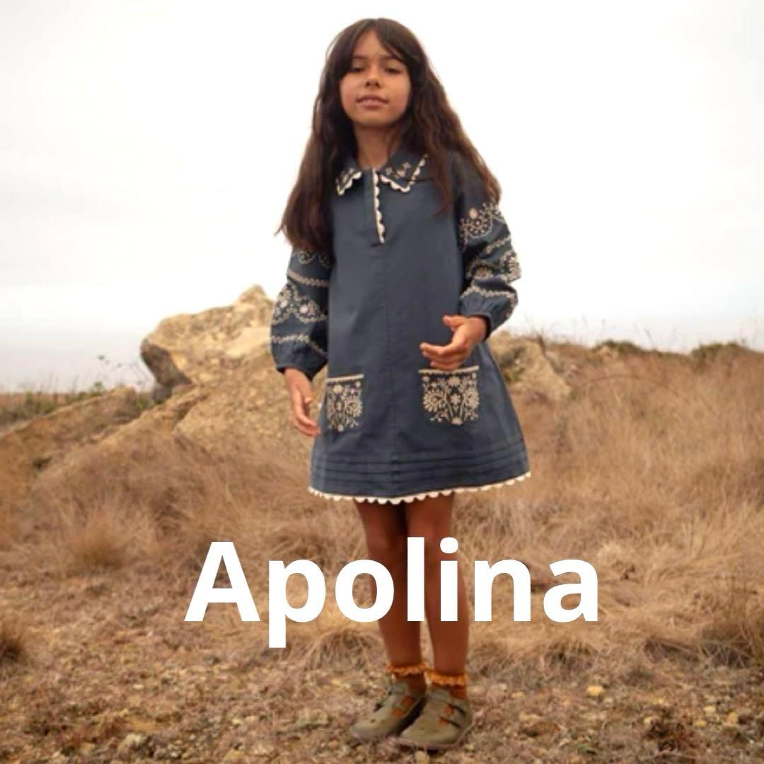 apolina アポリナ Samira dress 刺繍 ワンピース　5-7Y