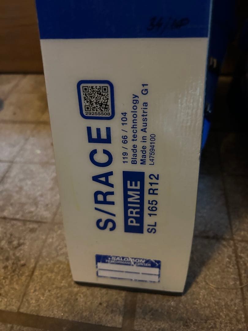 A*e様 SALOMON S/RACE PRIME SL 165