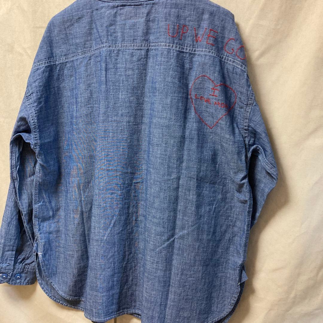 未使用デニムアンドダンガリー　シャンブレーデニムシャツブラウス　サイズ02160