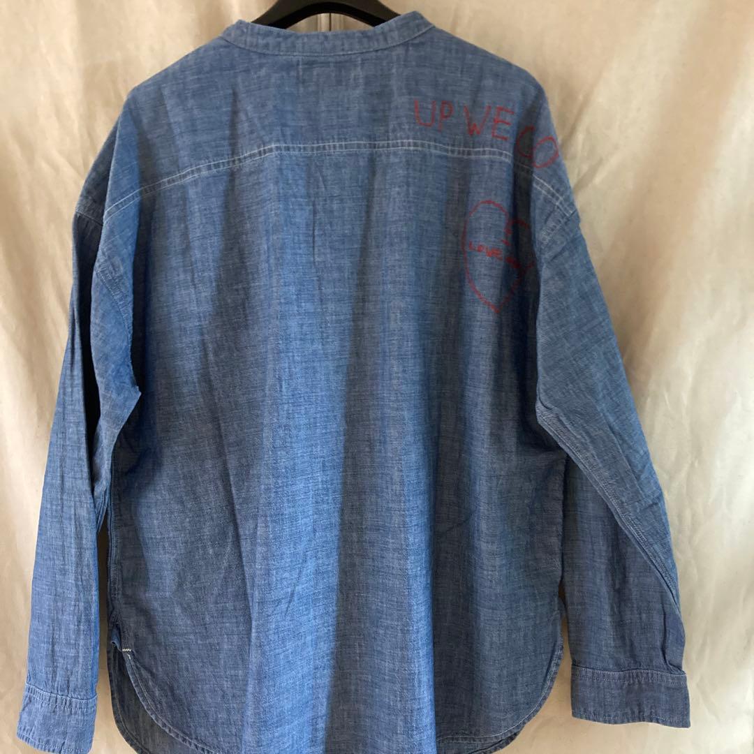 未使用デニムアンドダンガリー　シャンブレーデニムシャツブラウス　サイズ02160