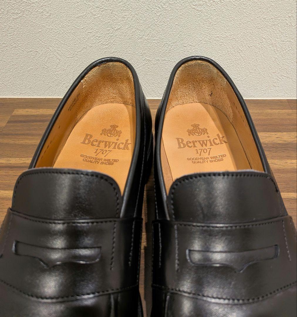 Berwick 1707 ローファー4456 UK5 ブラック