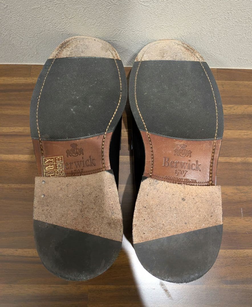 Berwick 1707 ローファー4456 UK5 ブラック